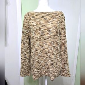 J.h. collectibles boat neck long sleeve sweater size large